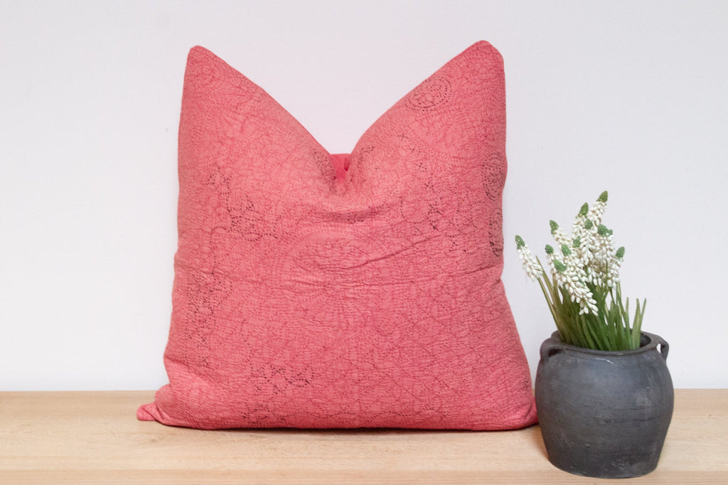 Primrose Hand-Stitched Pillow Cover