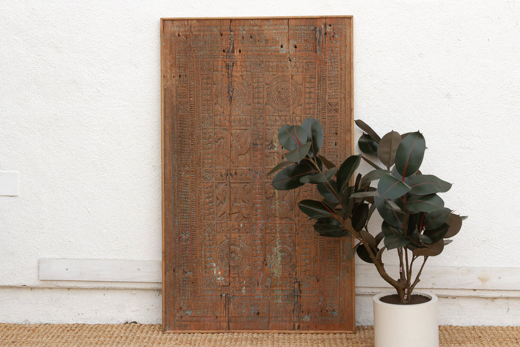 Antique Tribal "Storytelling" Door Wall Art
