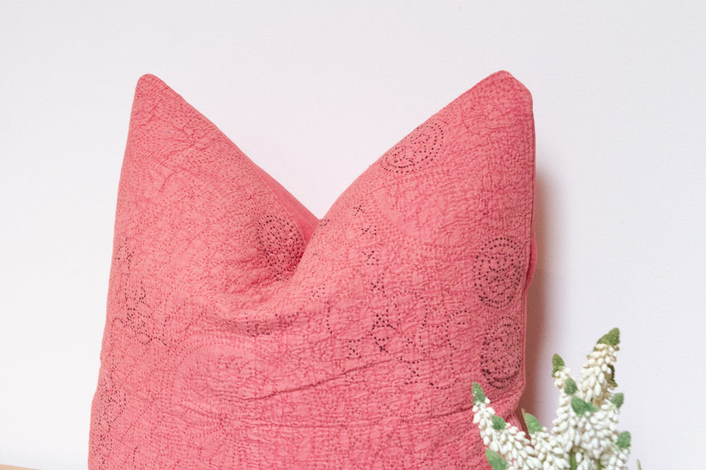 Primrose Hand-Stitched Pillow Cover