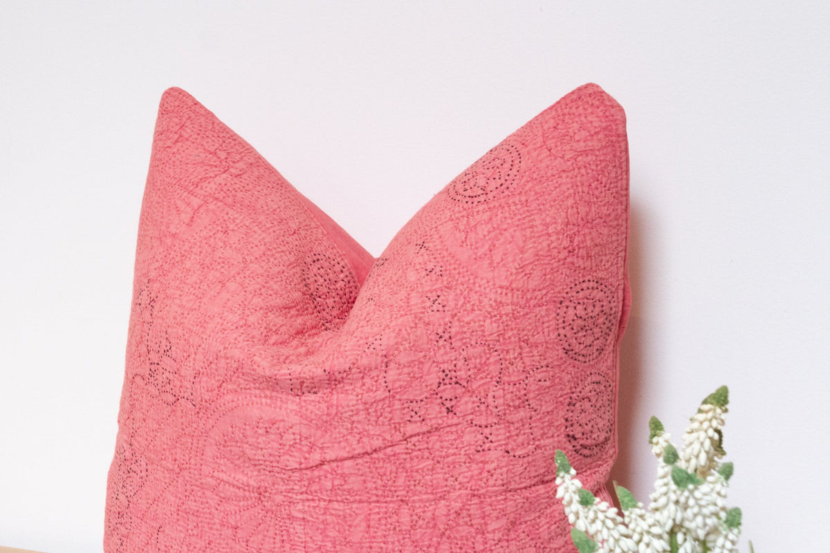 Primrose Hand-Stitched Pillow Cover