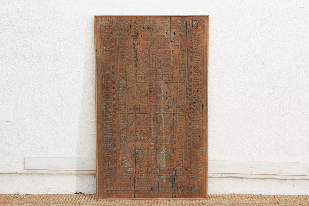 Antique Tribal "Storytelling" Door Wall Art (Trade)