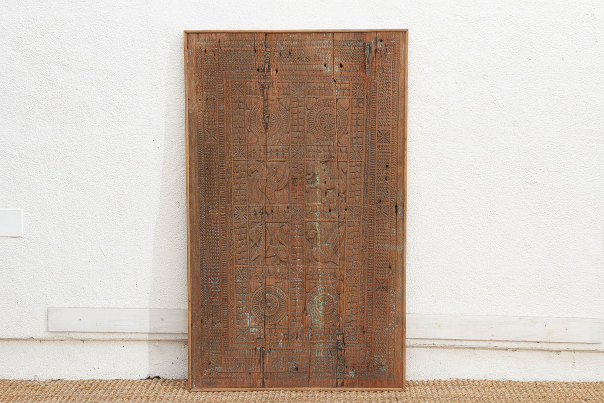 Antique Tribal "Storytelling" Door Wall Art (Trade)