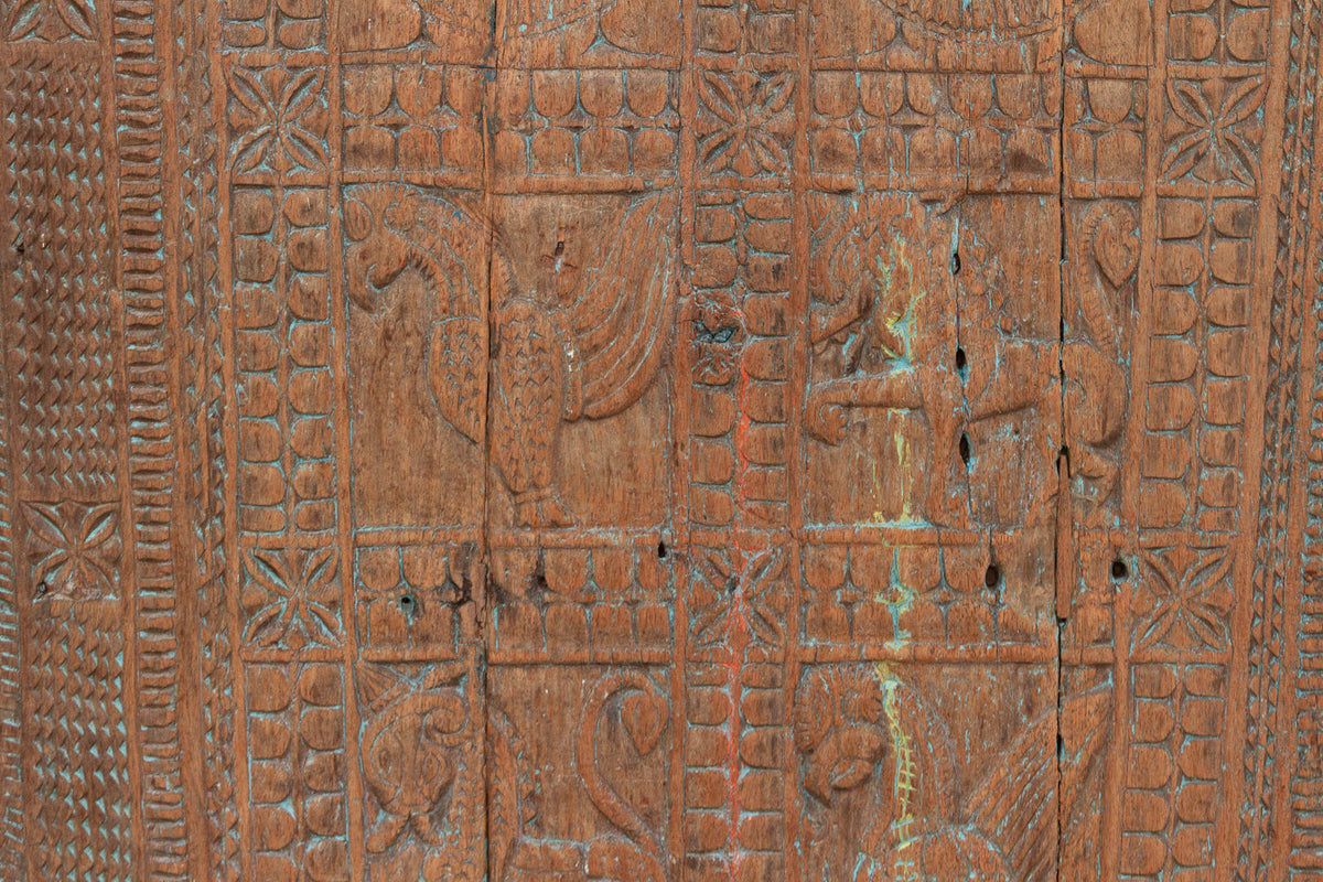 Antique Tribal "Storytelling" Door Wall Art (Trade)