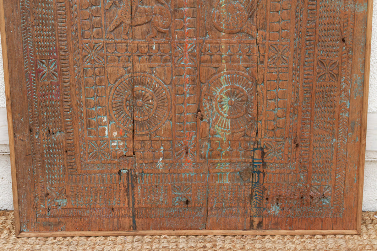 Antique Tribal "Storytelling" Door Wall Art