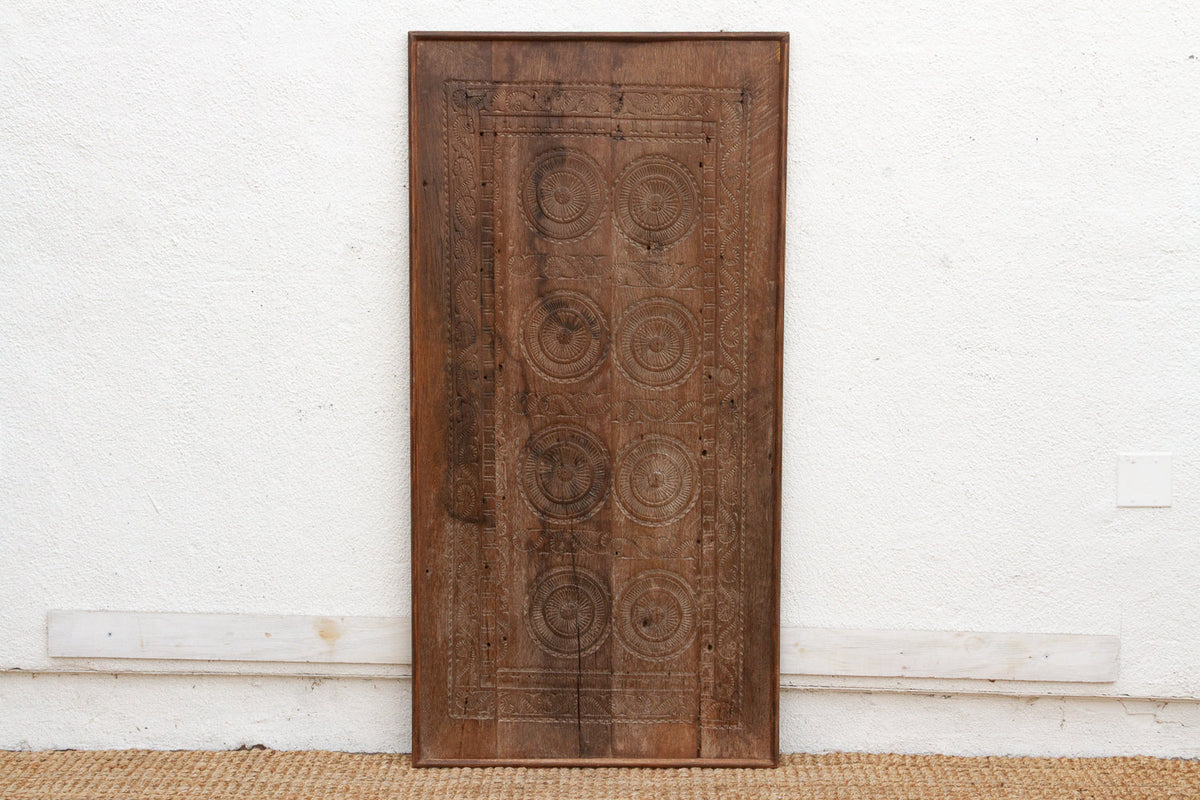 Antique Chatera Finely Carved Door Wall Panel (Trade)