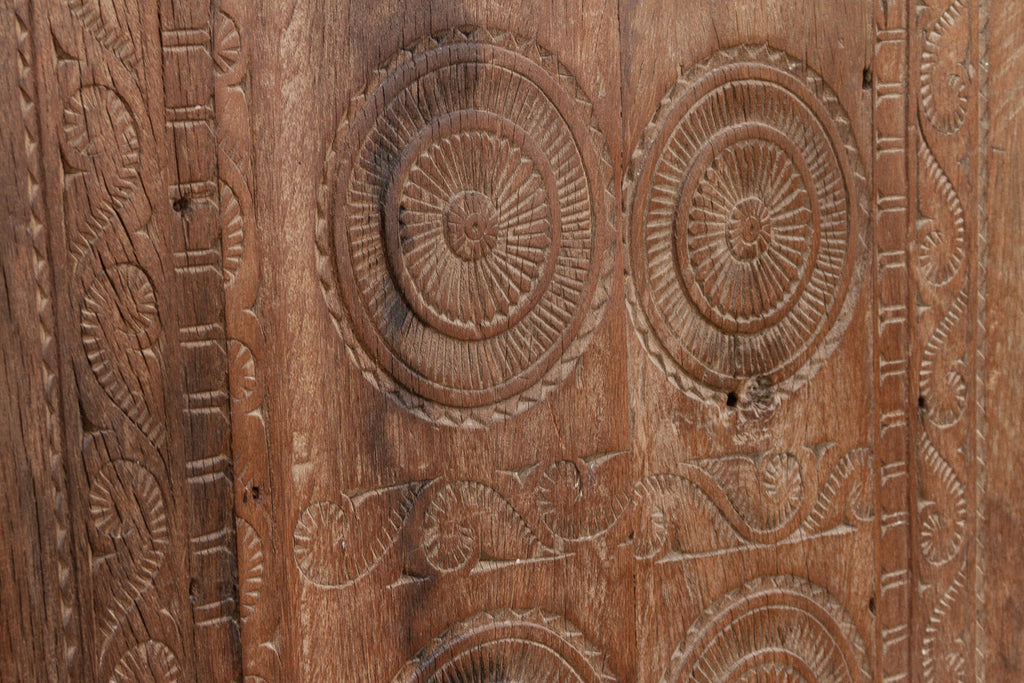 Antique Chatera Finely Carved Door Wall Panel (Trade)