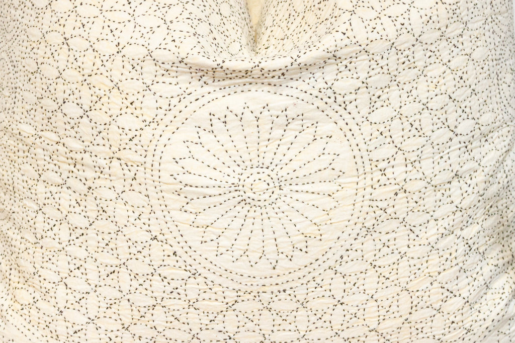 Daisy Hand-Stitched Pillow Cover