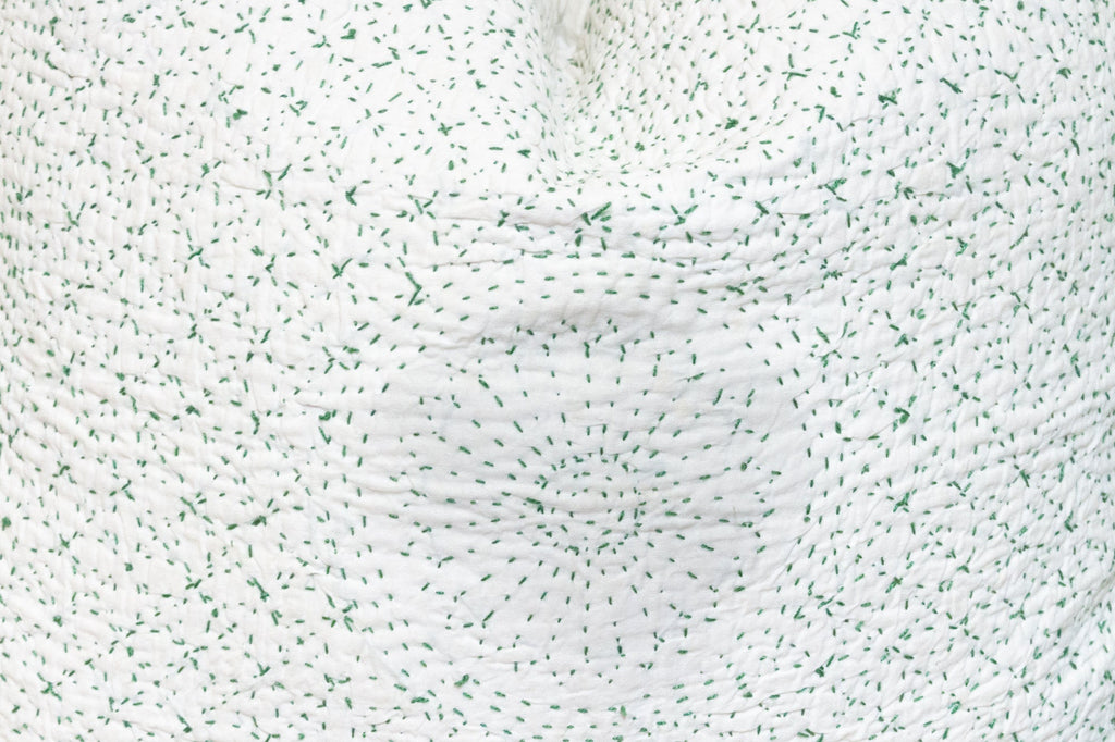 Pine White Hand-Stitched Pillow Cover