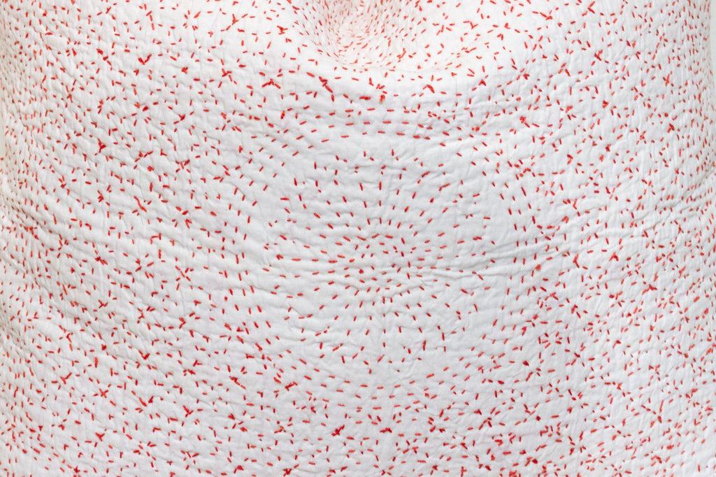 Winter Mist Hand-Stitched Pillow Cover