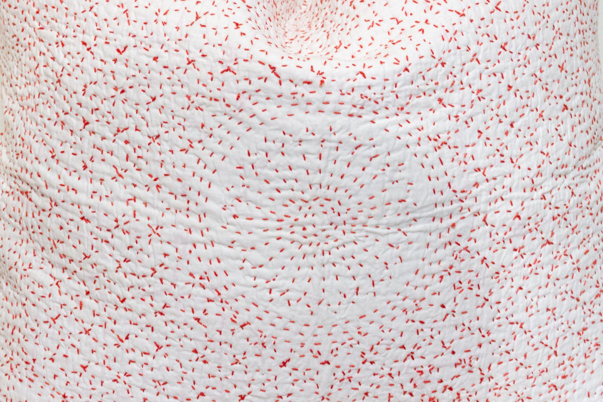 Winter Mist Hand-Stitched Pillow Cover