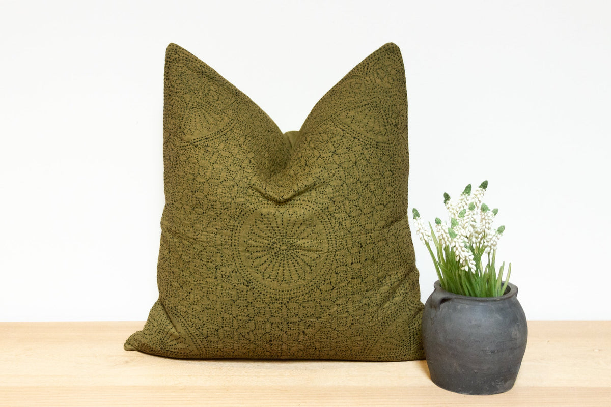 Juniper Hand-Stitched Pillow Cover