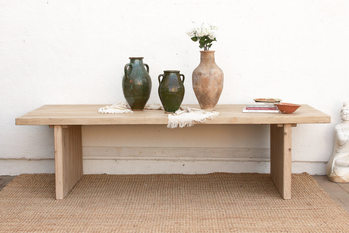 Grand Estate Reclaimed Bleached Wood Dining Table (Trade)
