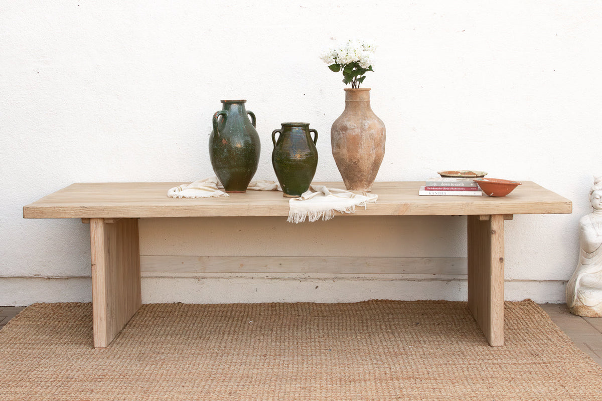 Grand Estate Reclaimed Bleached Wood Dining Table