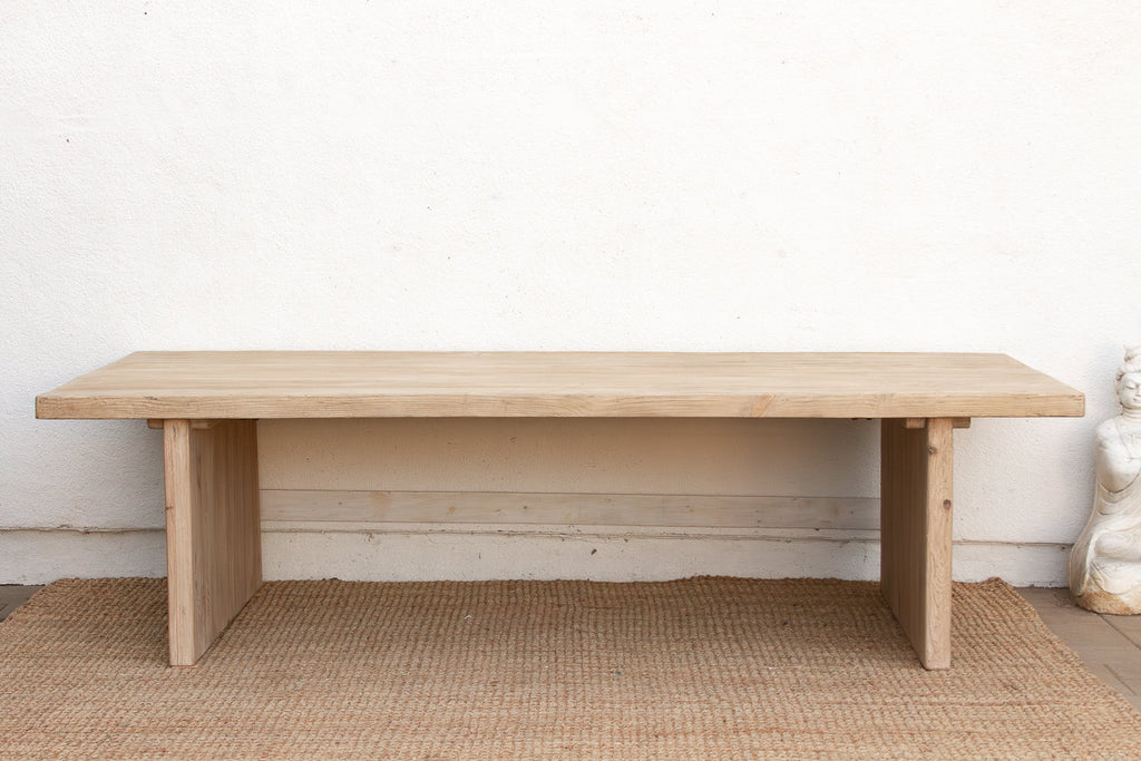 Grand Estate Reclaimed Bleached Wood Dining Table