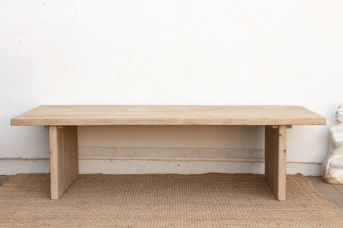 Grand Estate Reclaimed Bleached Wood Dining Table