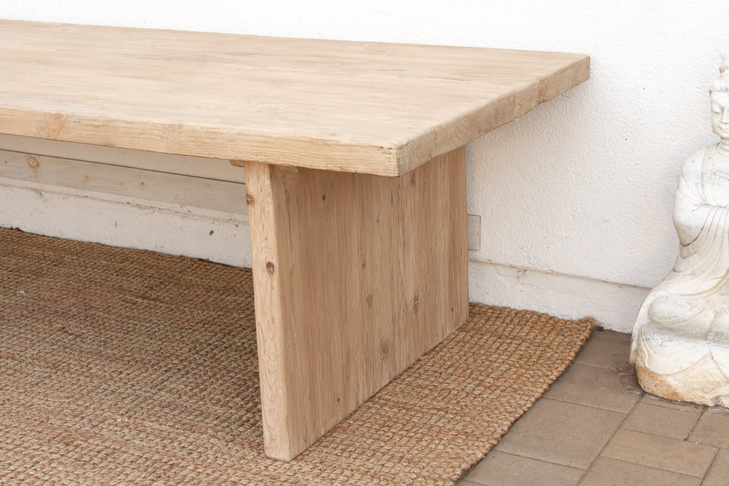 Grand Estate Reclaimed Bleached Wood Dining Table