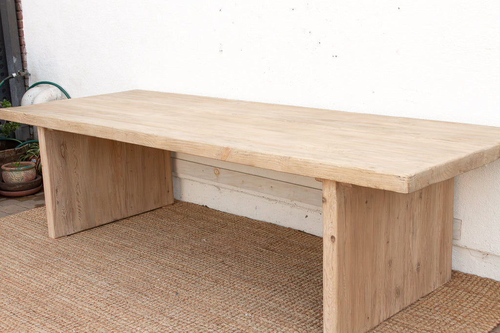 Grand Estate Reclaimed Bleached Wood Dining Table