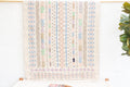 Pastel Rainbow Hand-stitched Cotton Tribal Kantha Throw