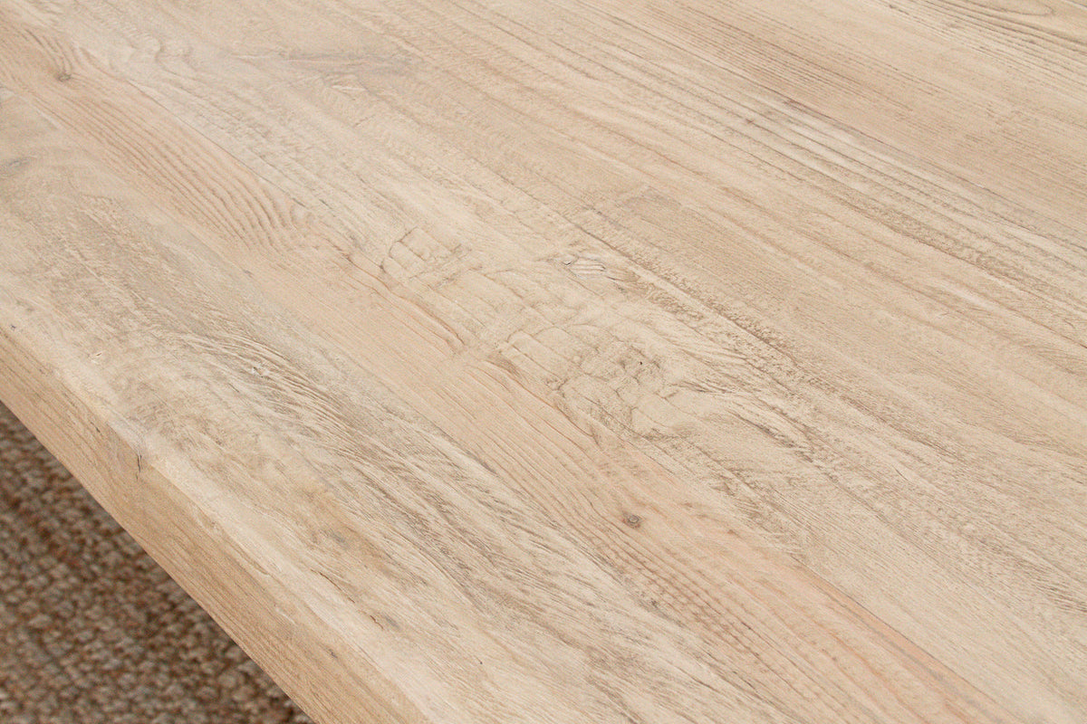 Grand Estate Reclaimed Bleached Wood Dining Table