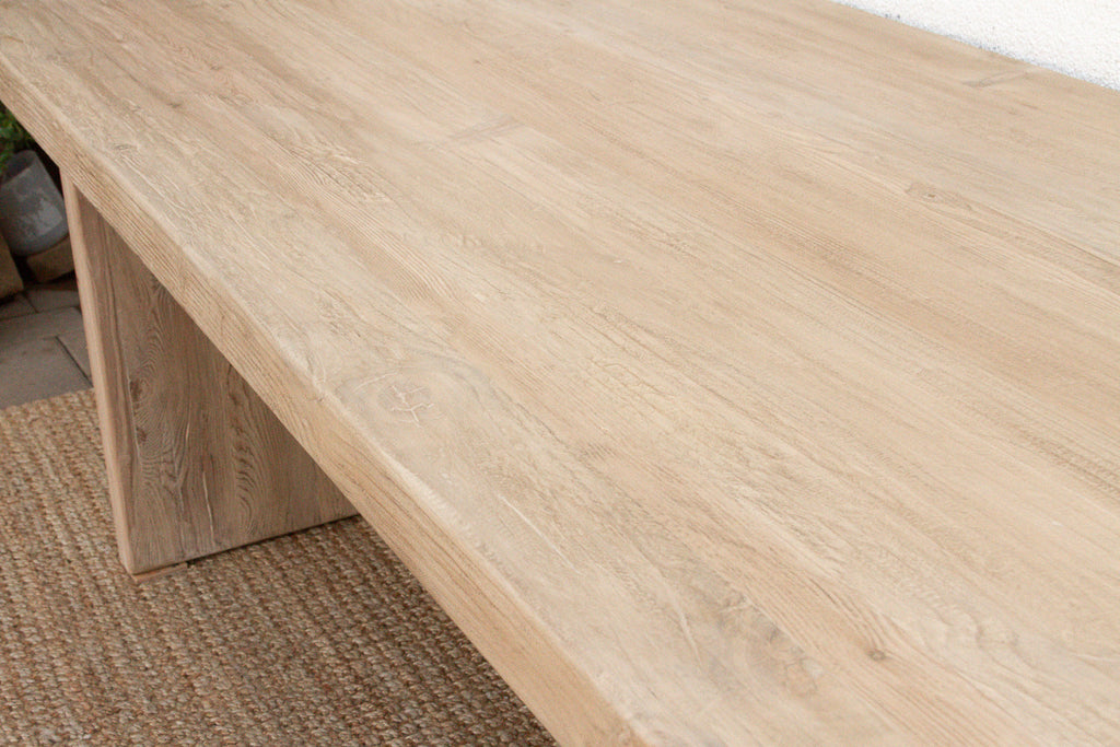 Grand Estate Reclaimed Bleached Wood Dining Table