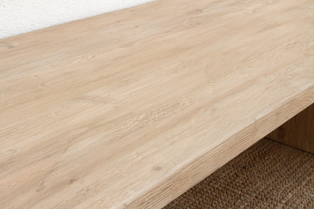 Grand Estate Reclaimed Bleached Wood Dining Table