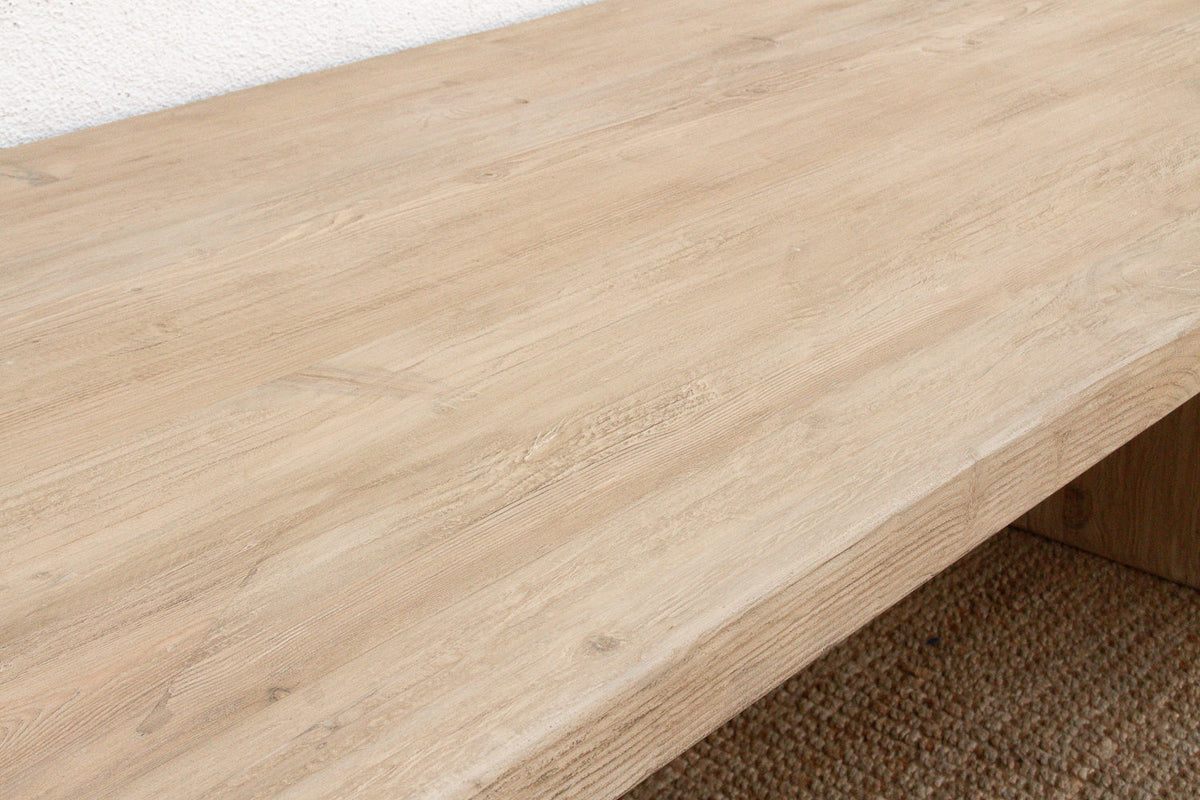 Grand Estate Reclaimed Bleached Wood Dining Table