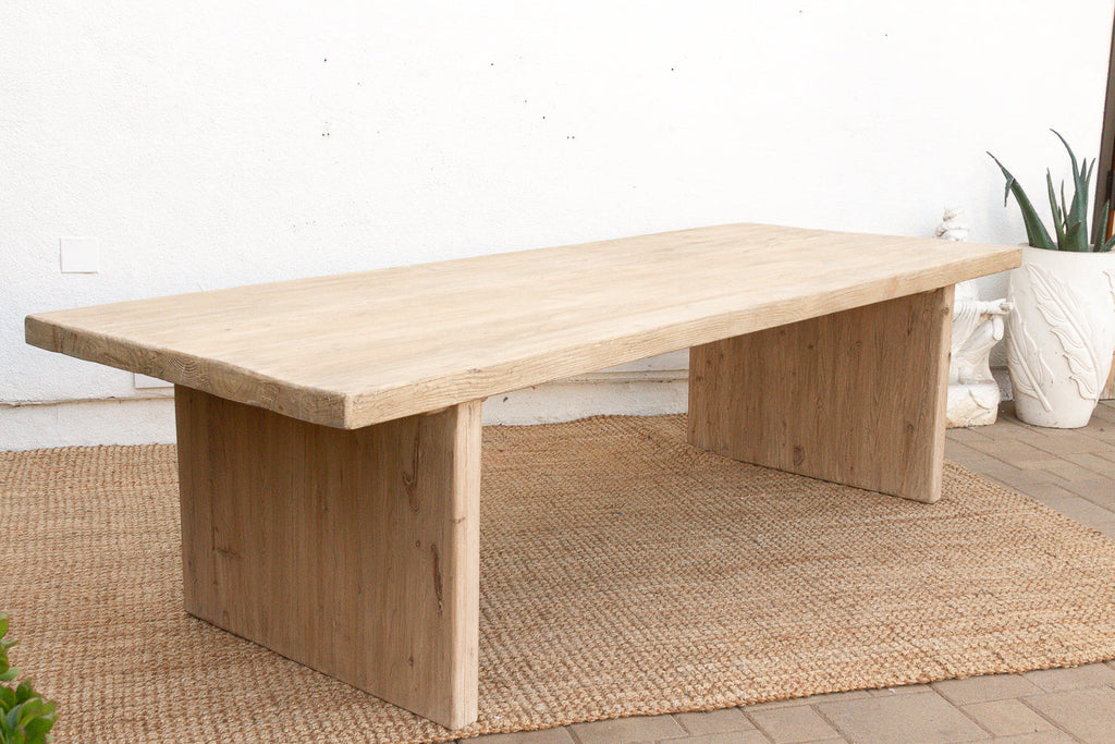 Grand Estate Reclaimed Bleached Wood Dining Table