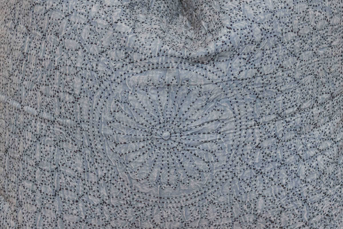Black Coral Hand-Stitched Pillow Cover