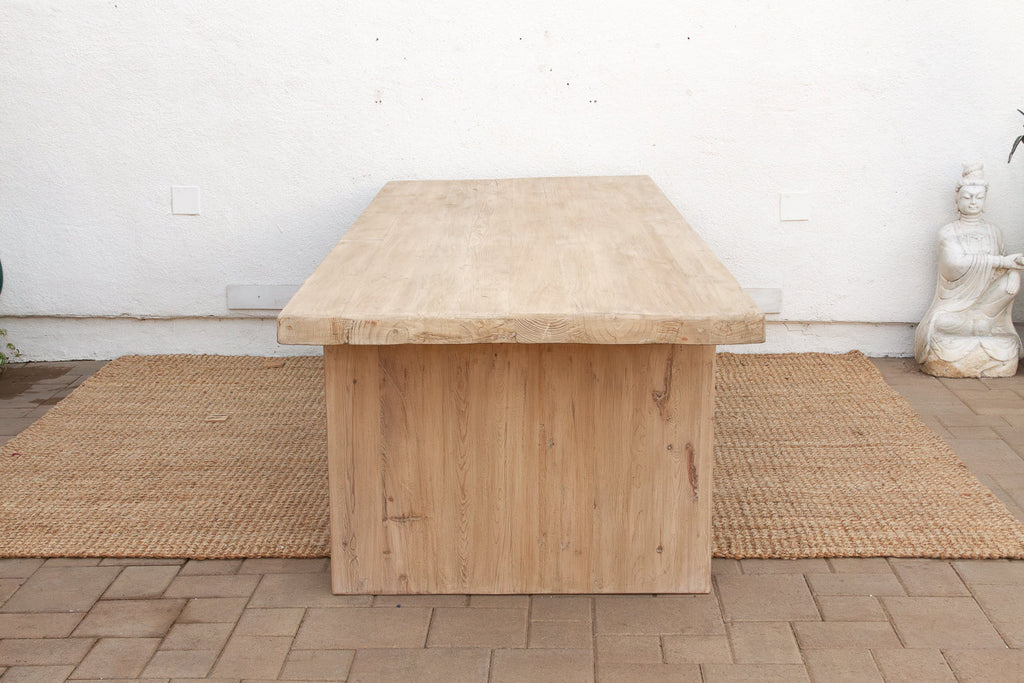 Grand Estate Reclaimed Bleached Wood Dining Table