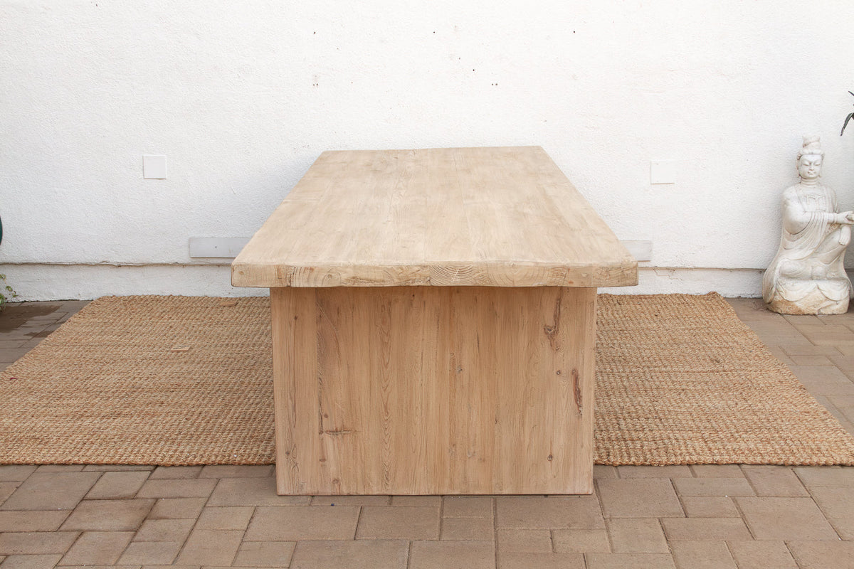 Grand Estate Reclaimed Bleached Wood Dining Table