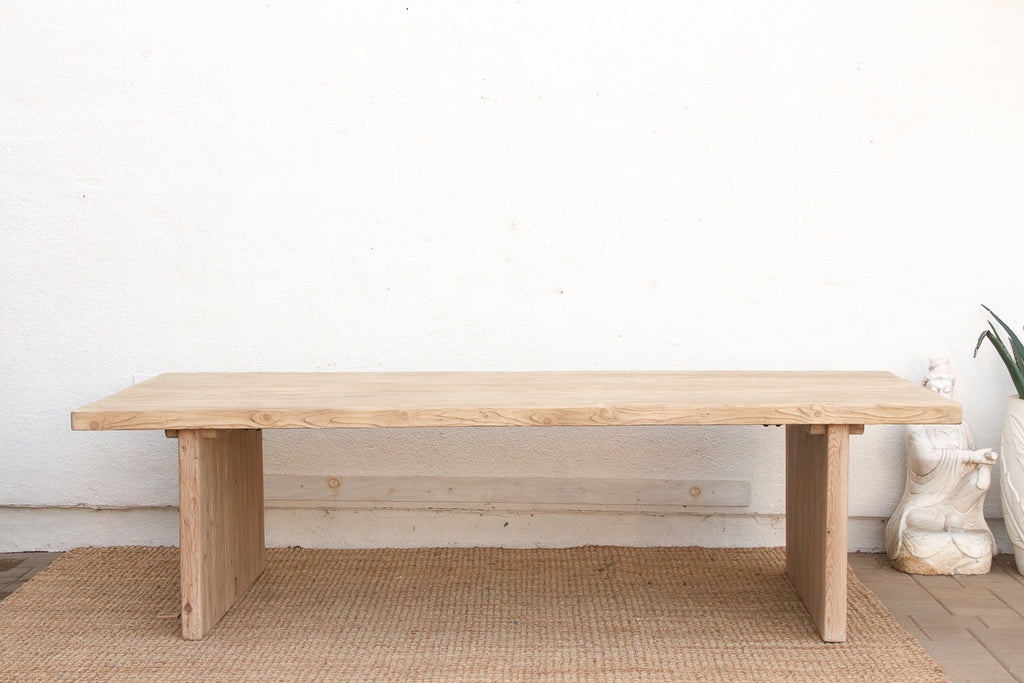 Grand Estate Reclaimed Bleached Wood Dining Table