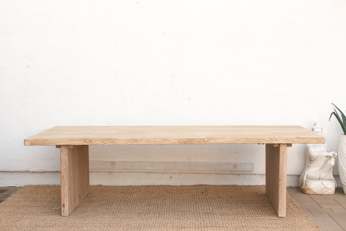 Grand Estate Reclaimed Bleached Wood Dining Table