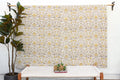 Marigold Sun Indian Block Print Bedcover