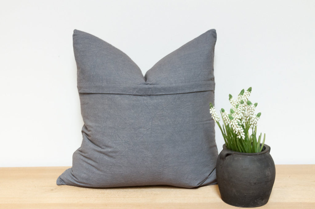 Black Coral Hand-Stitched Pillow Cover