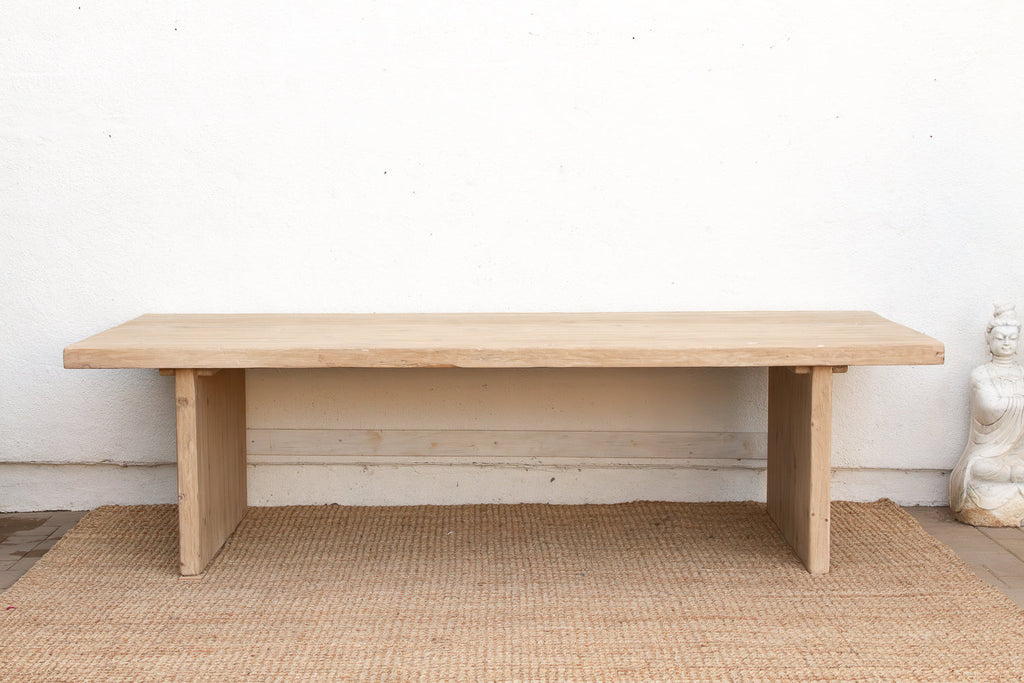 9ft Long Modern Rustic Trestle Dining Table (Trade)
