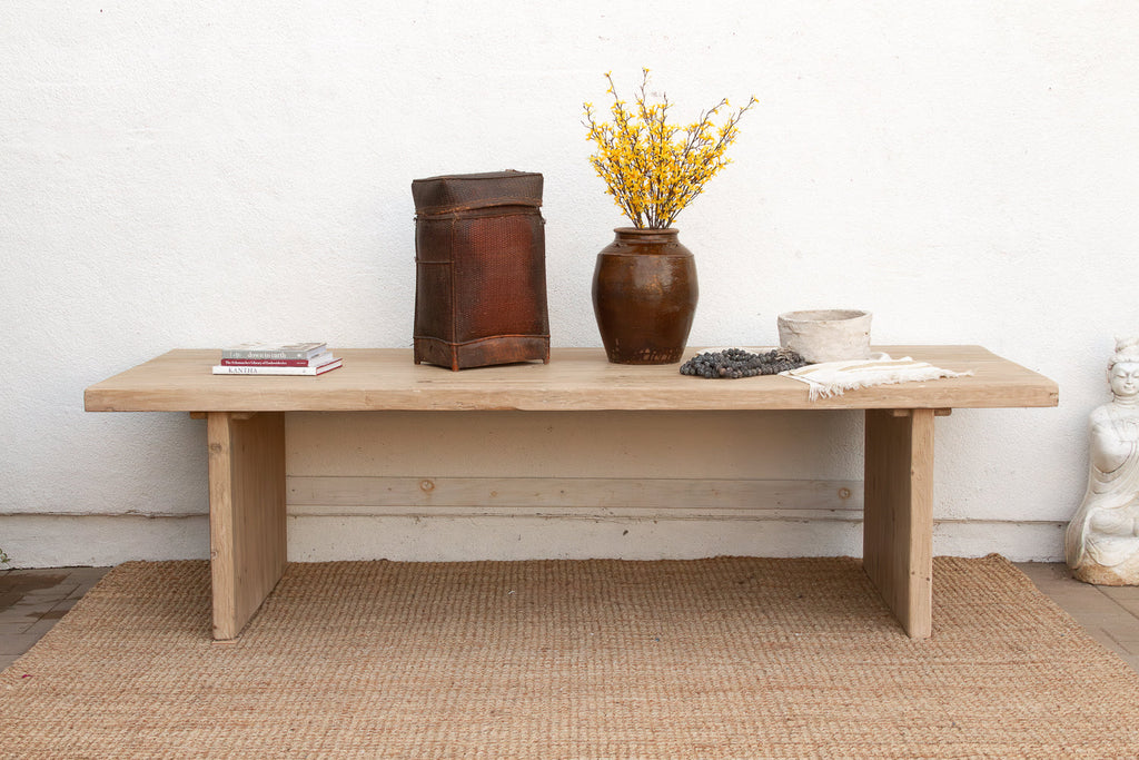 9ft Long Modern Rustic Trestle Dining Table (Trade)