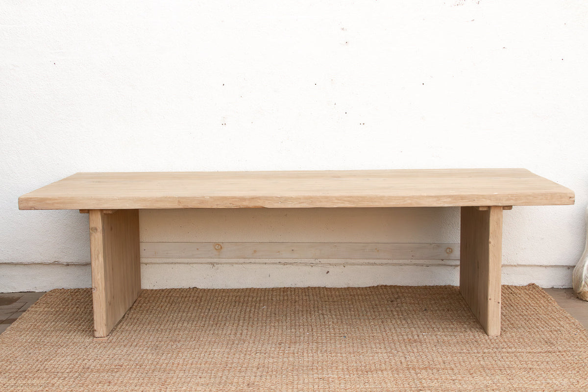9ft Long Modern Rustic Trestle Dining Table (Trade)
