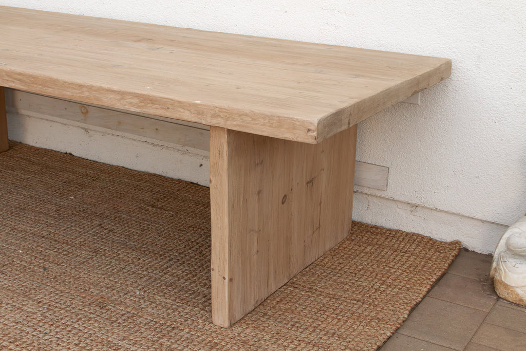 9ft Long Modern Rustic Trestle Dining Table (Trade)