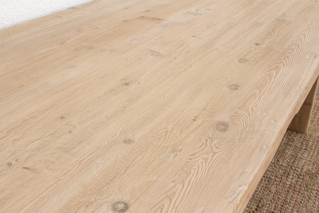 9ft Long Modern Rustic Trestle Dining Table (Trade)