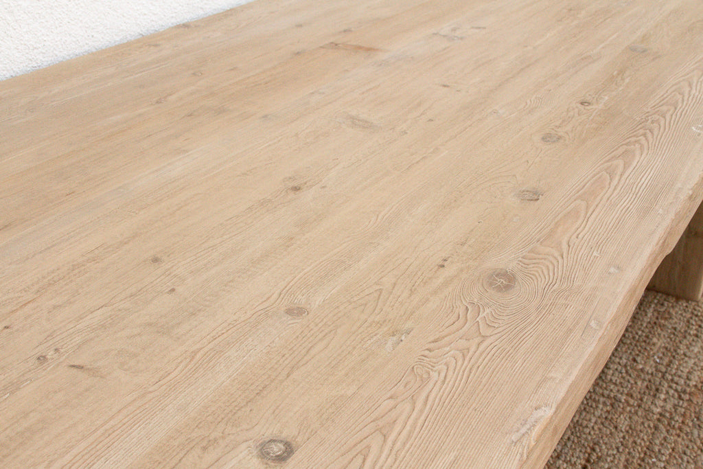 9ft Long Modern Rustic Trestle Dining Table (Trade)