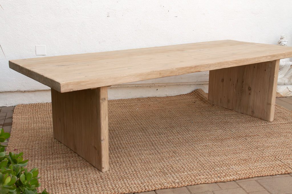 9ft Long Modern Rustic Trestle Dining Table (Trade)