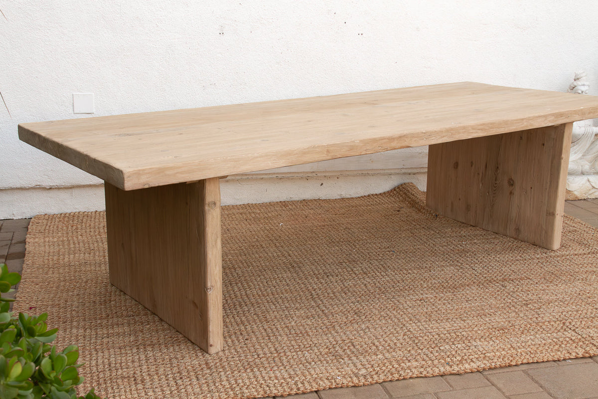 9ft Long Modern Rustic Trestle Dining Table (Trade)