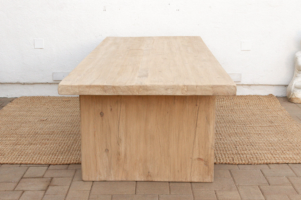 9ft Long Modern Rustic Trestle Dining Table (Trade)