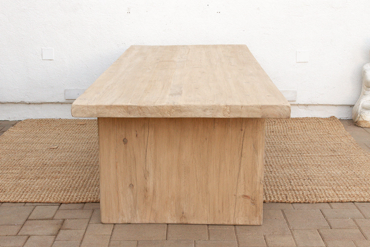9ft Long Modern Rustic Trestle Dining Table (Trade)