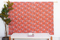 Saffron Bloom Indian Block Print Coverlet