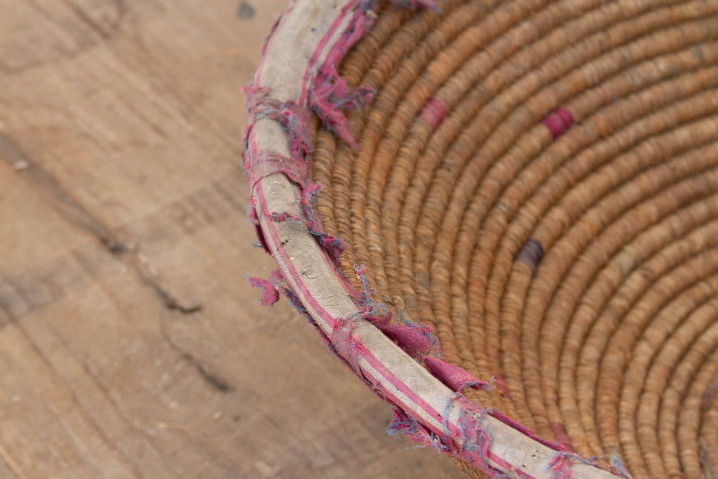 24"Dm Antique Harvest Coiled Basket