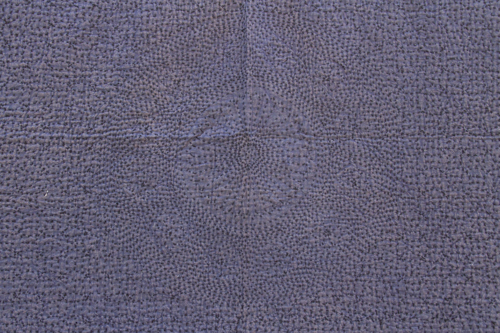 Monsoon Indigo Handstitched Filanan Gudari Bedcover