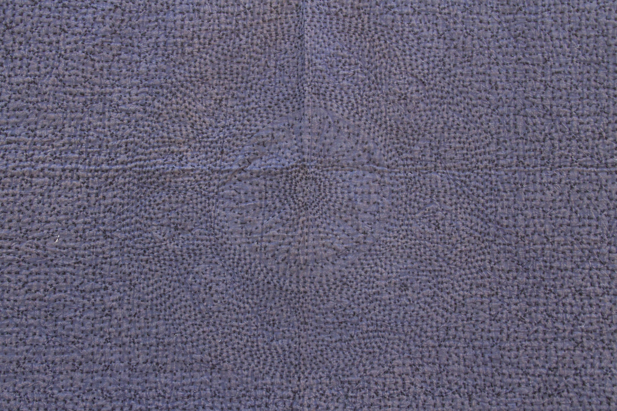 Monsoon Indigo Handstitched Filanan Gudari Bedcover