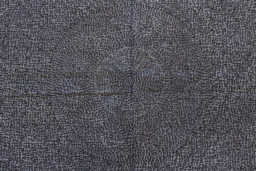 Charcoal Slate Handstitched Filanan Gudari Bedcover
