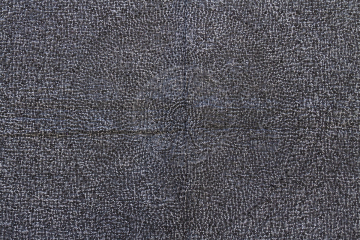 Charcoal Slate Handstitched Filanan Gudari Bedcover